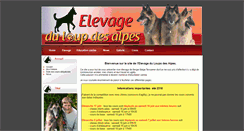 Desktop Screenshot of elevageduloupdesalpes.ch